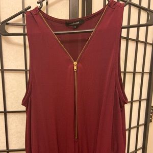 Maroon jumpsuit